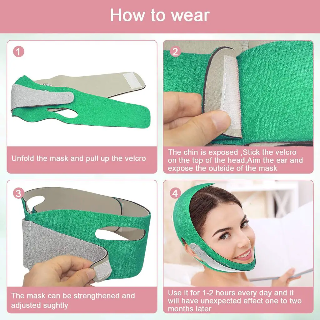 How to Wear the Facial Slimming Strap