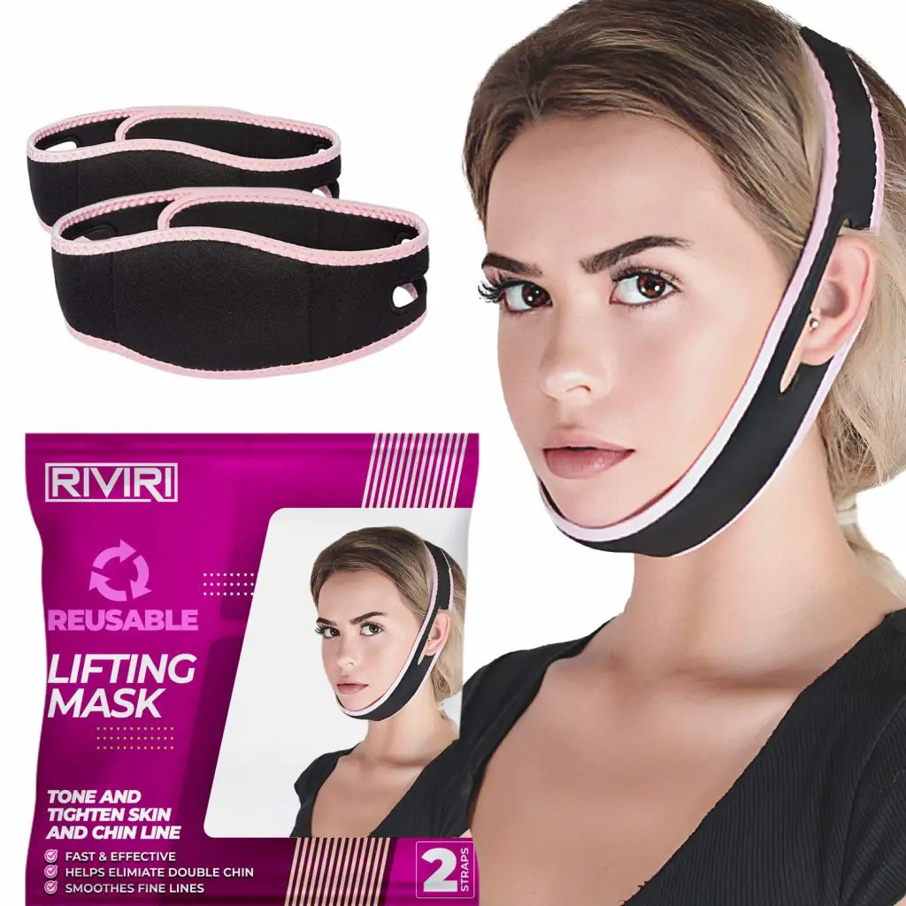 RIVIRI Pack of 2 V Line Double Chin Reducer Strap